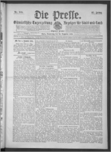 Die Presse 1909, Jg. 27, Nr. 305 Zweites Blatt