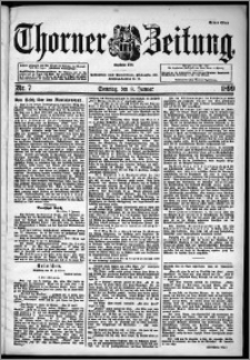 Thorner Zeitung 1899, Nr. 7 Erstes Blatt