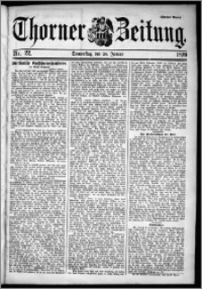 Thorner Zeitung 1899, Nr. 22 Zweites Blatt