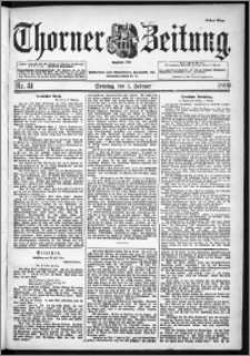 Thorner Zeitung 1899, Nr. 31 Erstes Blatt