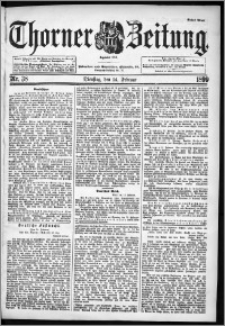 Thorner Zeitung 1899, Nr. 38 Erstes Blatt