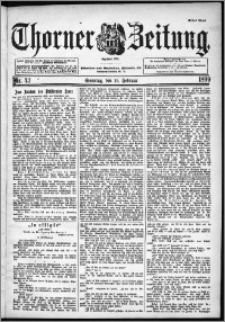 Thorner Zeitung 1899, Nr. 43 Erstes Blatt