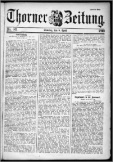 Thorner Zeitung 1899, Nr. 83 Zweites Blatt