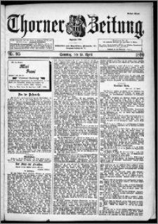 Thorner Zeitung 1899, Nr. 95 Erstes Blatt