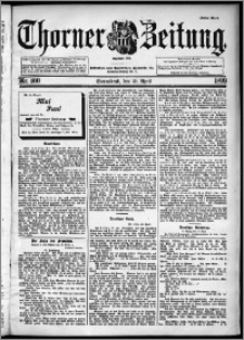 Thorner Zeitung 1899, Nr. 100 Erstes Blatt