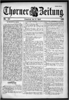 Thorner Zeitung 1899, Nr. 100 Zweites Blatt