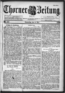 Thorner Zeitung 1899, Nr. 115 Erstes Blatt