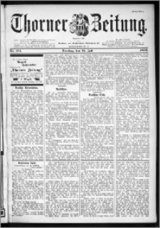 Thorner Zeitung 1899, Nr. 172 Erstes Blatt