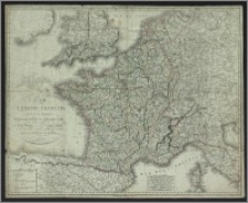 Carte de l'Empire Français : divisé en 130 départements, en Préfectures, sous Préfectures, Archevèchés, Evêchés, chef-lieux tant Militaires, que des Cohortes de la Légion d'Honneur et des Sénatories, enfin des Préfectures Maritimes