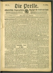 Die Presse 1907, Jg. 25, Nr. 21 Zweites Blatt
