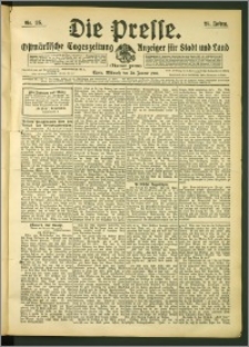 Die Presse 1907, Jg. 25, Nr. 25 Zweites Blatt