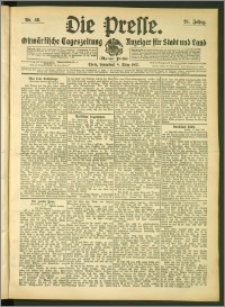 Die Presse 1907, Jg. 25, Nr. 58 Zweites Blatt
