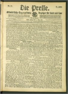 Die Presse 1907, Jg. 25, Nr. 69 Zweites Blatt