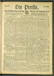Die Presse 1907, Jg. 25, Nr. 105 Zweites Blatt, Drittes Blatt