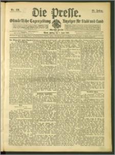 Die Presse 1907, Jg. 25, Nr. 131 Zweites Blatt