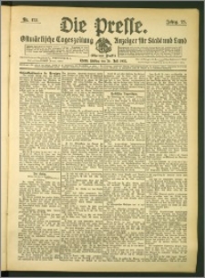 Die Presse 1907, Jg. 25, Nr. 173 Zweites Blatt