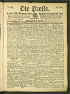 Die Presse 1907, Jg. 25, Nr. 200 Zweites Blatt