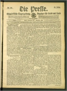 Die Presse 1907, Jg. 25, Nr. 210 Zweites Blatt