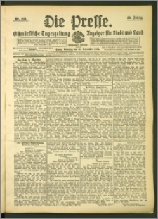 Die Presse 1907, Jg. 25, Nr. 212 Zweites Blatt + Beilagenwerbung