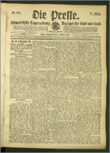 Die Presse 1907, Jg. 25, Nr. 234 Zweites Blatt, Drittes Blatt