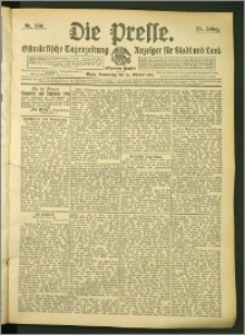 Die Presse 1907, Jg. 25, Nr. 250 Zweites Blatt