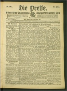 Die Presse 1907, Jg. 25, Nr. 282 Zweites Blatt, Drittes Blatt, Viertes Blatt