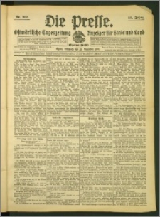 Die Presse 1907, Jg. 25, Nr. 302 Zweites Blatt, Drittes Blatt