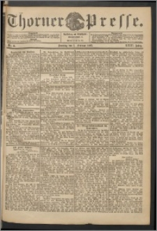 Thorner Presse 1905, Jg. XXIII, Nr. 31 + 1. Beilage, 2. Beilage