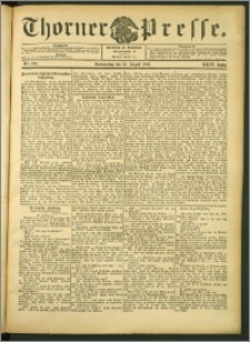 Thorner Presse 1906, Jg. XXIV, Nr. 190 + Beilage