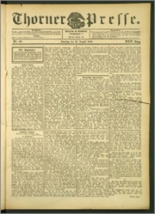 Thorner Presse 1906, Jg. XXIV, Nr. 199 + 1. Beilage, 2. Beilage