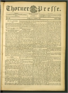Thorner Presse 1906, Jg. XXIV, Nr. 233 + 1. Beilage, 2. Beilage