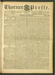 Thorner Presse 1906, Jg. XXIV, Nr. 279 + 1. Beilage, 2. Beilage