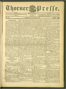 Thorner Presse 1906, Jg. XXIV, Nr. 299 + 1. Beilage, 2. Beilage
