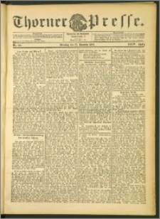 Thorner Presse 1906, Jg. XXIV, Nr. 301 + 1. Beilage, 2. Beilage