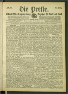 Die Presse 1908, Jg. 26, Nr. 45 Zweites Blatt