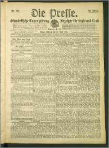 Die Presse 1908, Jg. 26, Nr. 100 Zweites Blatt
