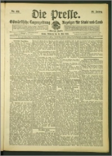 Die Presse 1908, Jg. 26, Nr. 112 Zweites Blatt, Drittes Blatt