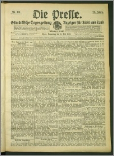 Die Presse 1908, Jg. 26, Nr. 119 Zweites Blatt, Drittes Blatt