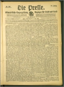 Die Presse 1908, Jg. 26, Nr. 130 Zweites Blatt, Drittes Blatt