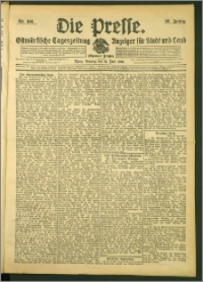 Die Presse 1908, Jg. 26, Nr. 144 Zweites Blatt, Drittes Blatt