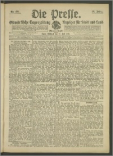 Die Presse 1908, Jg. 26, Nr. 170 Zweites Blatt