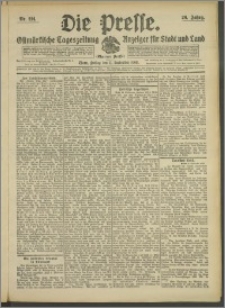 Die Presse 1908, Jg. 26, Nr. 214 Zweites Blatt
