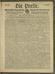 Die Presse 1908, Jg. 26, Nr. 274 Zweites Blatt, Drittes Blatt