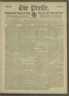 Die Presse 1908, Jg. 26, Nr. 233 Zweites Blatt
