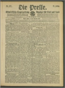 Die Presse 1908, Jg. 26, Nr. 297 Zweites Blatt, Drittes Blatt