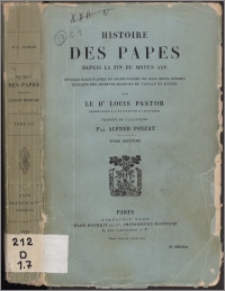 Histoire des papes depuis la fin du Moyen Âge : ouvrage écrit d'après un grand nombre de documents inèdits extraits des archives secrètes du Vatican et autres. T. 7, [Léon X]