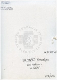 Baczyńska Klementyna