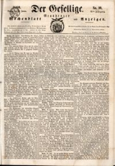 Der Gesellige : Graudenzer Wochenblatt und Anzeiger 1860.01.24 nr 10