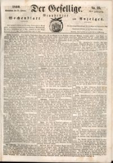 Der Gesellige : Graudenzer Wochenblatt und Anzeiger 1860.02.25 nr 24