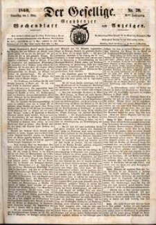 Der Gesellige : Graudenzer Wochenblatt und Anzeiger 1860.03.01 nr 26